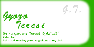 gyozo tercsi business card
